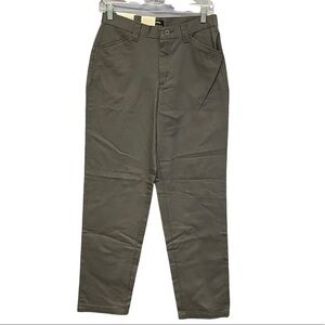 Riders by Lee Women's Size 6 Eased Fit Slate Grey Chino slacks Pants Khakis NWT